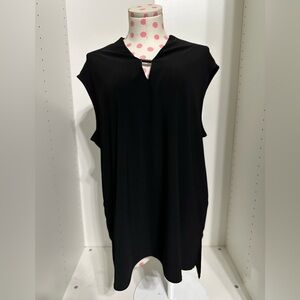 🆕 Jones New York black V neck sleeveless tunic ✨new with tags✨ size 1x